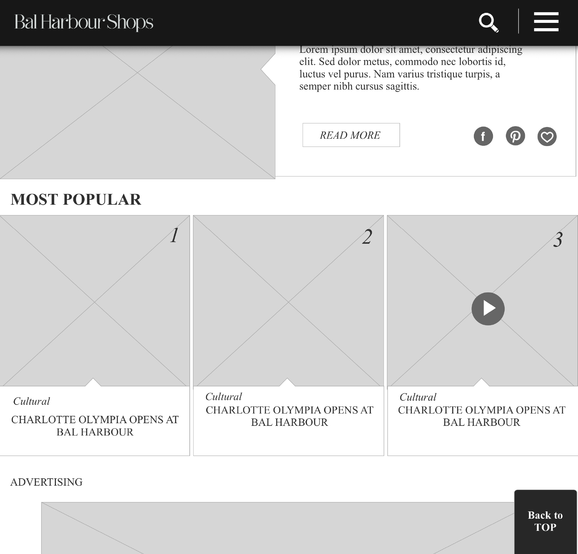 Wireframe template